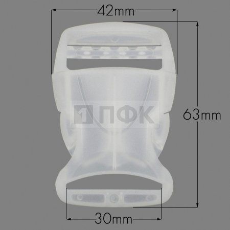 Фастекс Ф-130 (защелка-трезубец) ПП 30мм цв прозрачный (уп 1000шт) Фастекс Ф-130 (защелка-трезубец) ПП 30мм цв прозрачный (уп 1000шт)