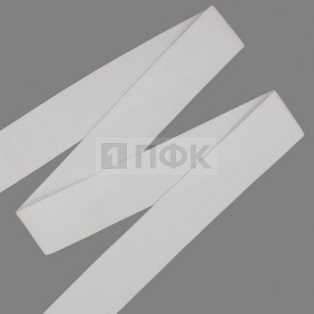 Резинка вязаная 60мм 27 гр/м цв белый (уп 50м/200м) РБ