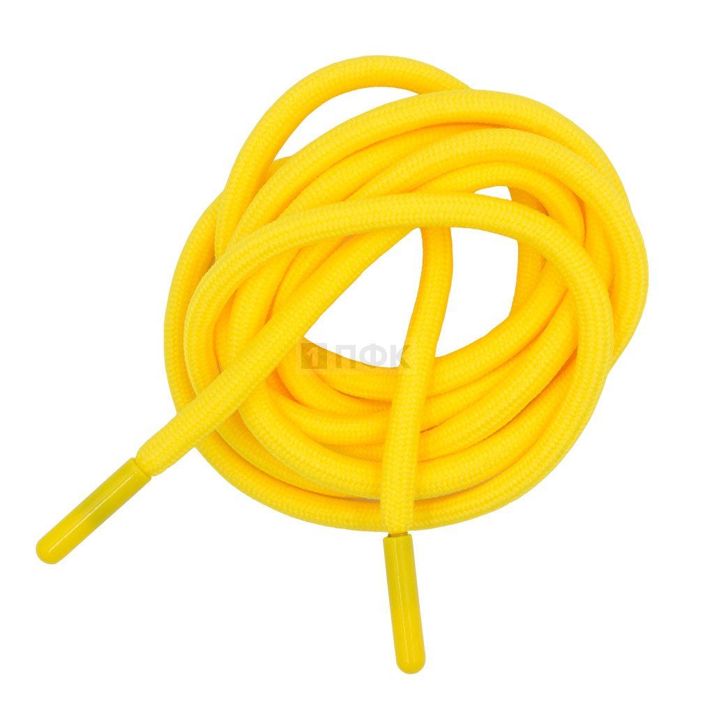 Шнурок 6мм 120см цв 110 желтый (уп 100шт/2500шт) — ПФКР Шнурок 6мм 120см цв 110 желтый (уп 100шт/2500шт)