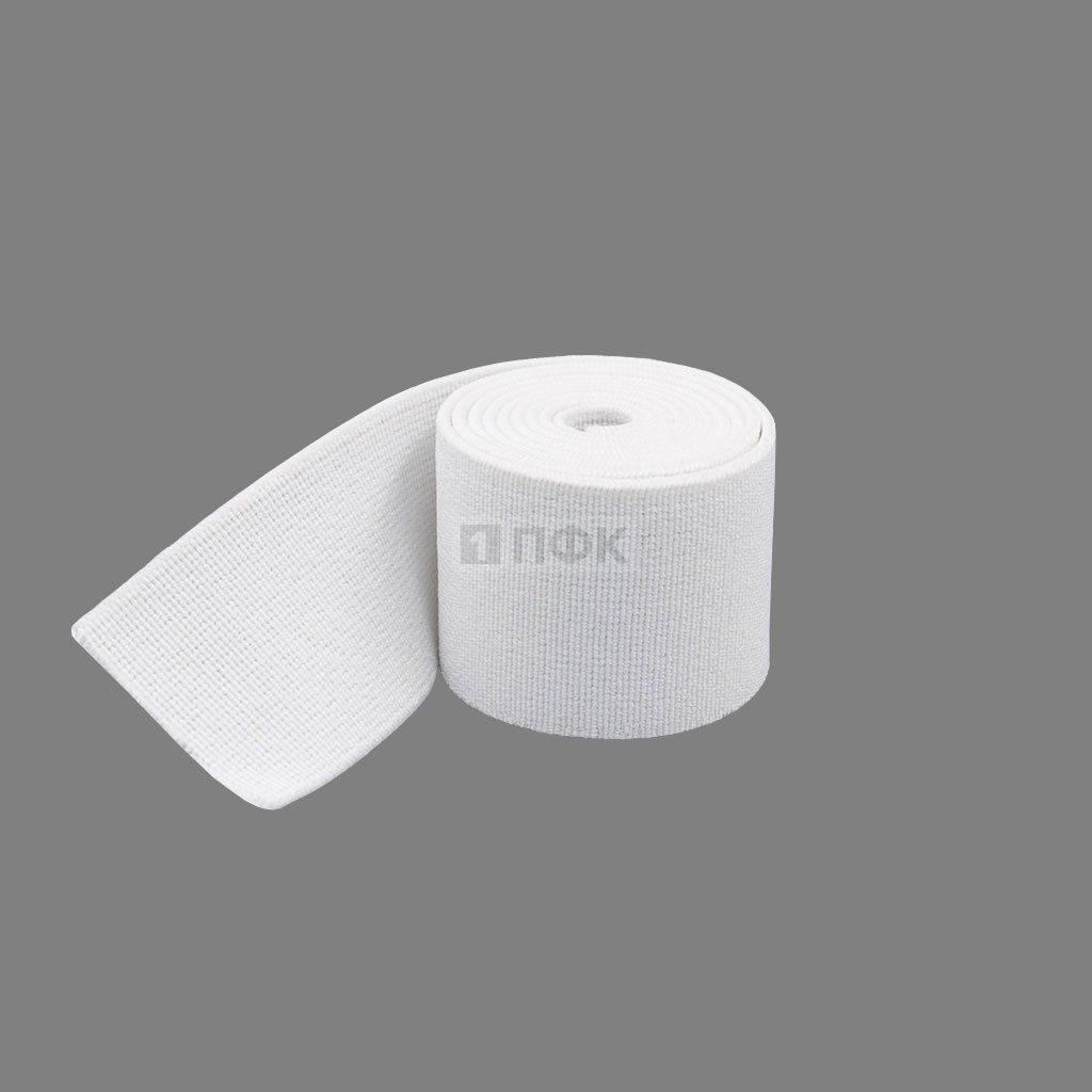 Башмачная резинка 50мм цв белый (уп 25м/250м) 