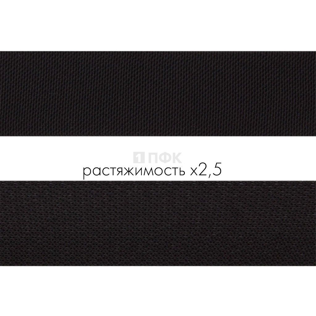 Резинка помочная мелкая 30мм 29,36 гр/м цв черный (уп 20м/200м) РБ