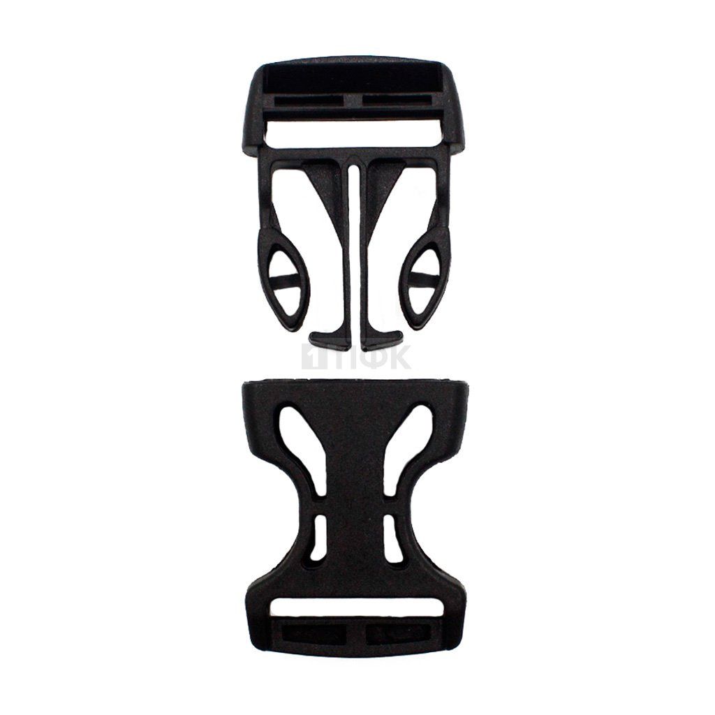 Фастекс Ф-25/3 (защелка-трезубец) ПП 25мм цв черный (уп 1000шт) — ПФКР Фастекс Ф-25/3 (защелка-трезубец) ПП 25мм цв черный (уп 1000шт)