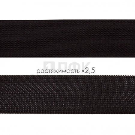 Резинка вязанная 35мм 12.95 гр/м цв черный (рул 40м/уп 360м)