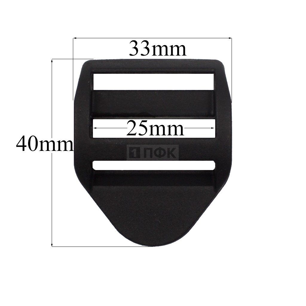 Пряжка-крыло трехщелевая К-25 ПП 25мм цв черный (уп 500шт/10000шт) ПФК — ПФКР Пряжка-крыло трехщелевая К-25 ПП 25мм цв черный (уп 500шт/10000шт) ПФК