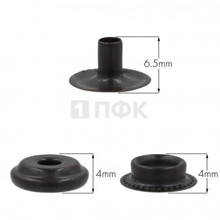 3 Части кнопки для одежды 15мм №61 латунь цв оксид (уп 720шт) NEW STAR