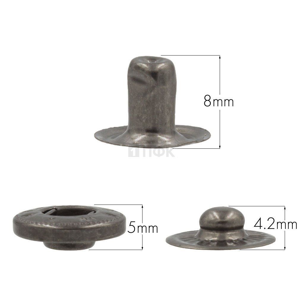 3 Части кнопки для одежды 15мм Альфа латунь цв никель тем (уп 720шт) NEW STAR — ПФКР 3 Части кнопки для одежды 15мм Альфа латунь цв никель тем (уп 720шт) NEW STAR