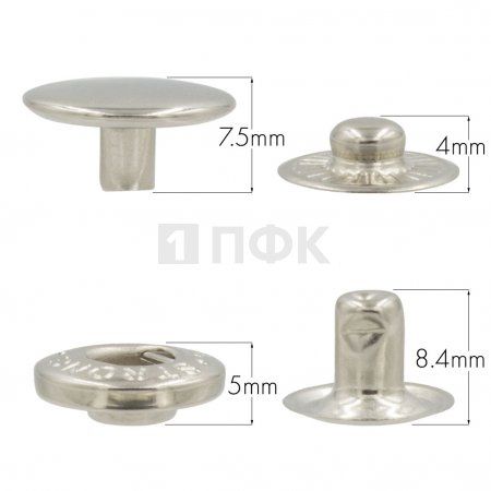 Кнопка для одежды 15мм Альфа сталь цв никель (уп 720шт) STRONG Кнопка для одежды 15мм Альфа сталь цв никель (уп 720шт) STRONG