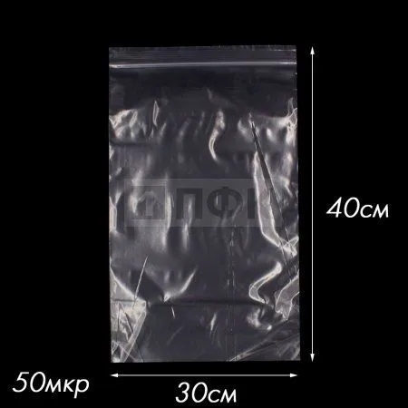 Пакет Zip-Lock 30х40см 50мкр (уп 100шт) Пакет Zip-Lock 30х40см 50мкр (уп 100шт)